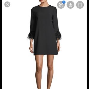 Club Monaco feather shift dress